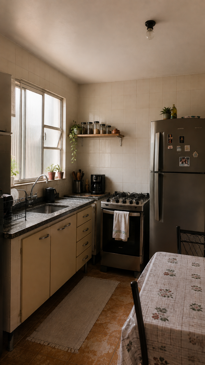 Cozinha antes da transformação