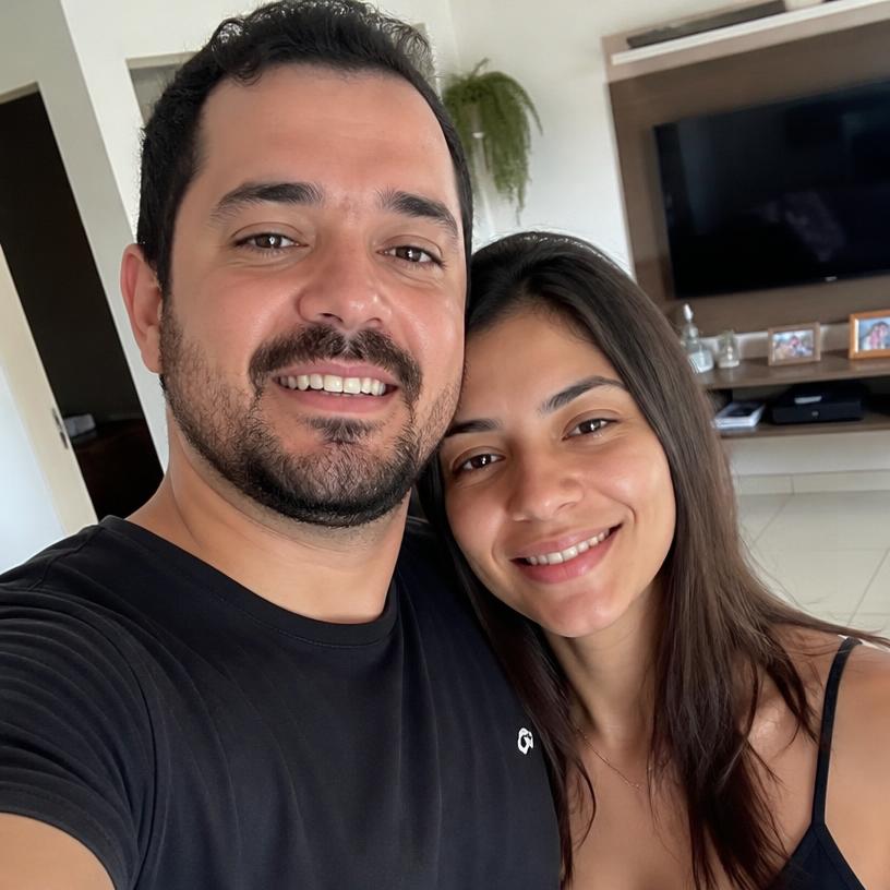 Foto de Bruno e Letícia